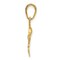 14K Yellow Gold Jumping Dolphin Charm Ocean Pendant Jewerly 21mm x 15mm